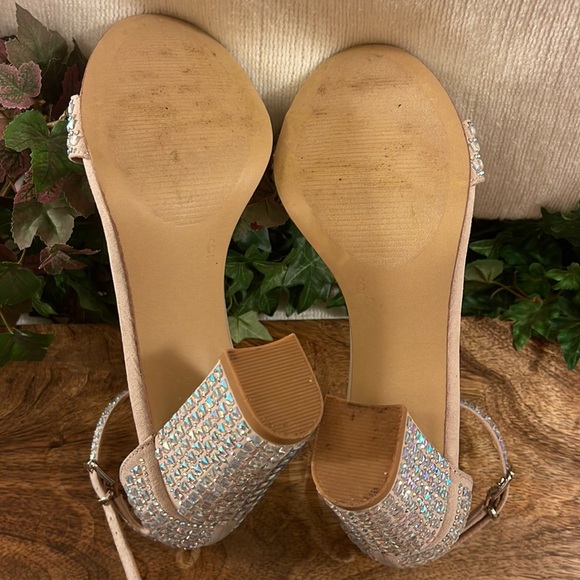 Michael Shannon Rhinestone Block Heels - Picture 4 of 6